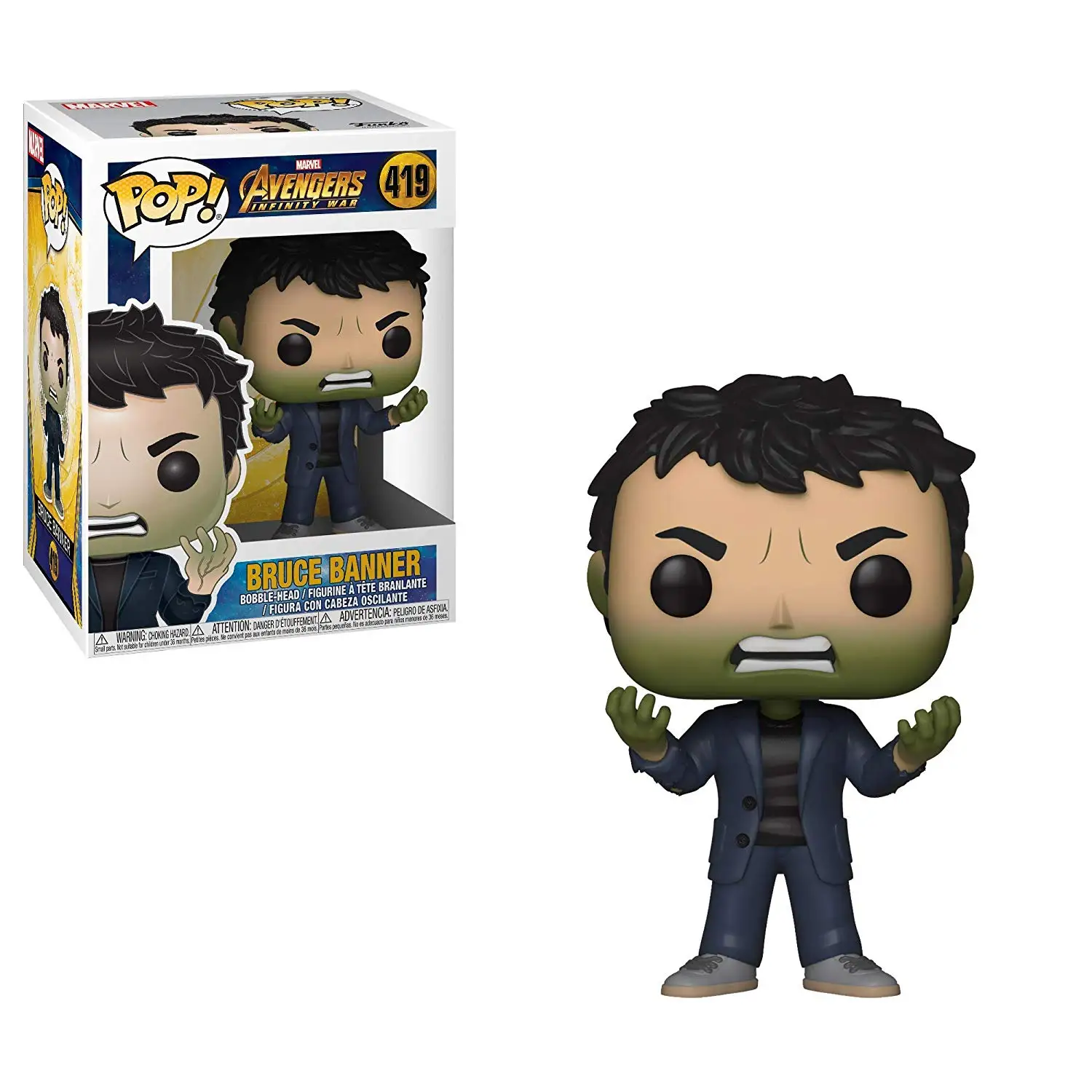 FUNKO POP официальный Марвел: Мстители Бесконечность войны-Брюс Баннер с голова