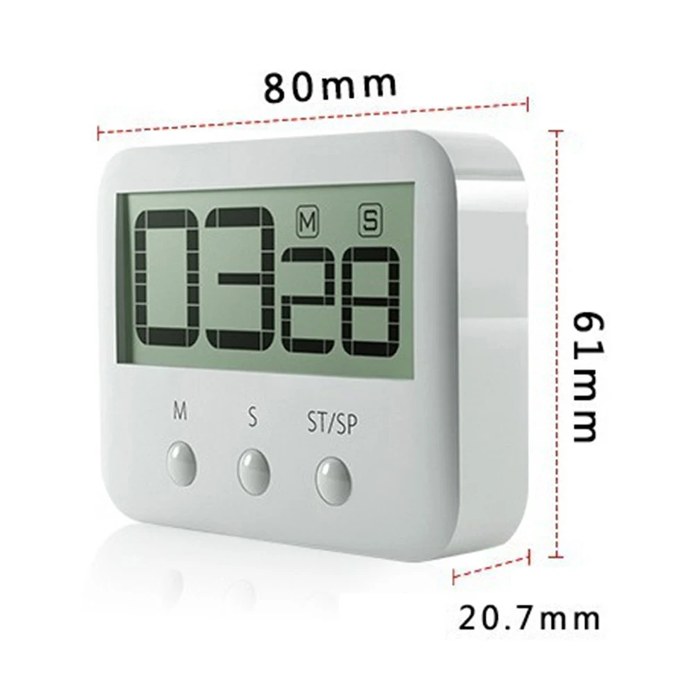 Countup многофункциональные часы кухня Магнитный стенд цифровой счетчик большой дисплей Громкий будильник подвесной таймер