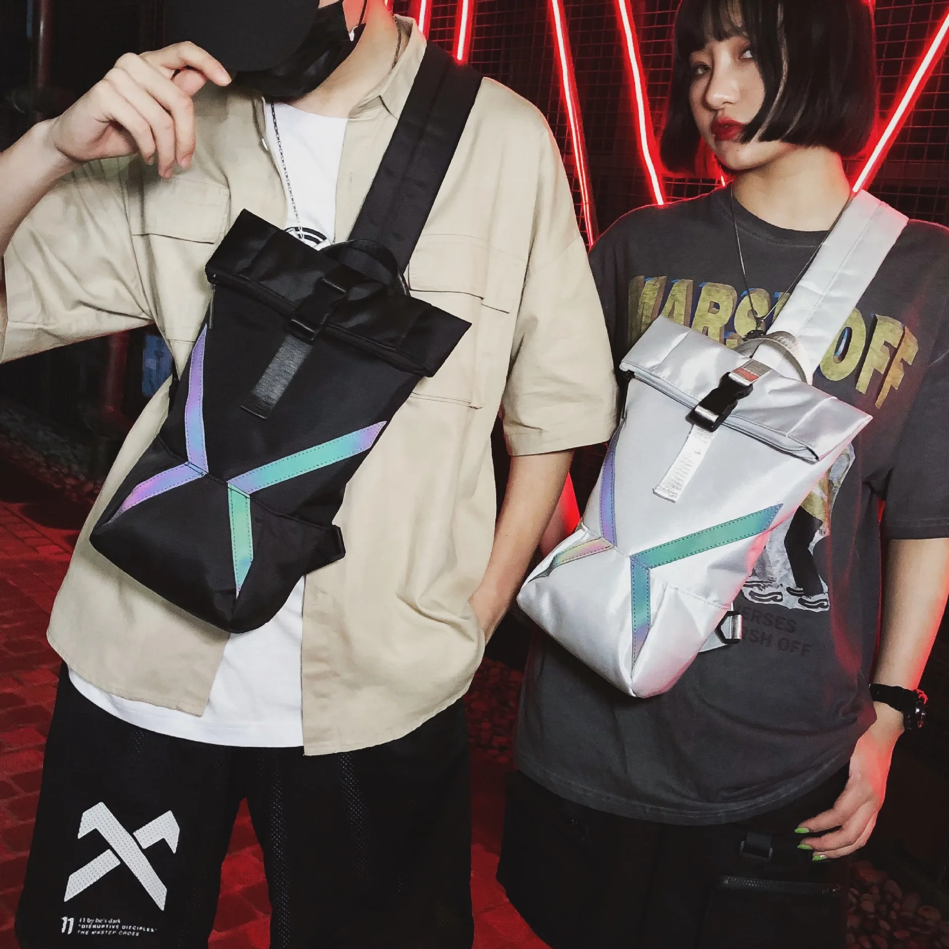 Multifunction font b Men b font casual chest font b bag b font Oxford waterproof Messenger