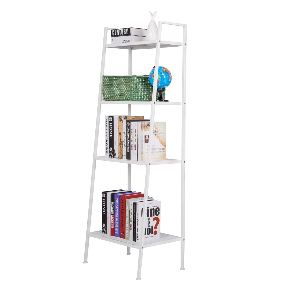 

Widen 4 Tiers Bookshelf Storage Shelve for books Bookcase for home furniture Household storage rack Ivory White 60 x 35 x 147cm