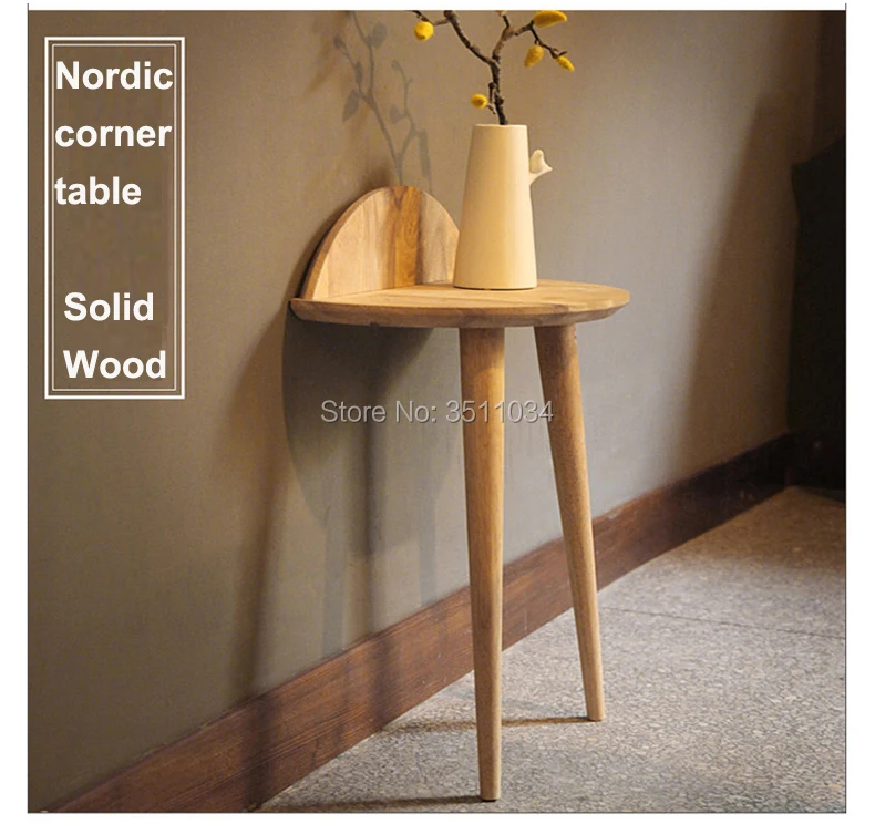 2021 Fashion Style Corner Table Creative Design Coffee Table Solid Wood Side Table Modern Furniture For Bedroom Living Room Coffee Tables Aliexpress