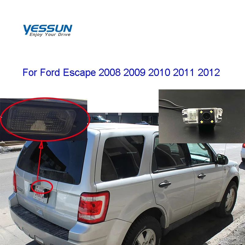 Yessun автомобиля аксессуары заднего вида Камера для Ford Escape 2008 2009 2010 2011 2012 CCD Камера/номерной знак Камера или кронштейн