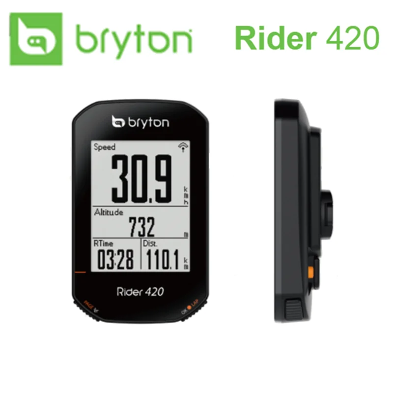 Беспроводной велокомпьютер Bryton Rider R420 GPS GNSS/ANT Bluetooth частота сердечных сокращений