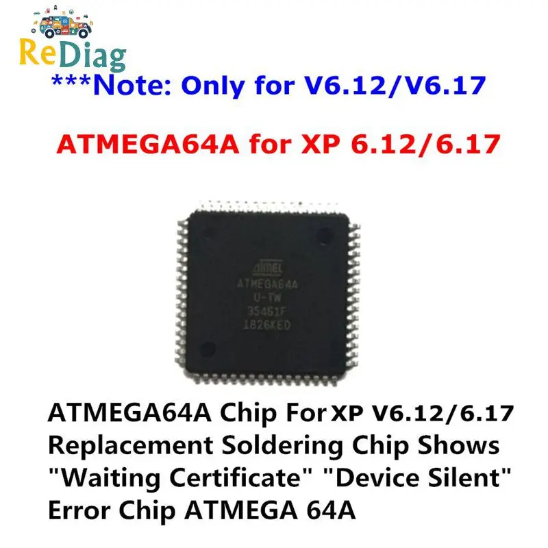 Новый оригинальный IC ATMEGA64A AU чип для XPROG V5.84/V5.86/V6.12/V6.17 ошибка длительное время