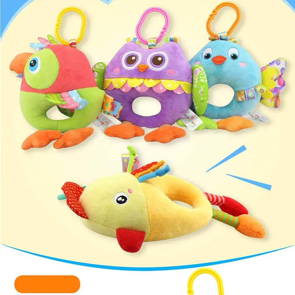Плюшевая игрушка, детское музыкальное кольцо, кровать, колокольчик, игра, подарки на день рождения, креативный, для родителей и детей, разноцветный, Забавный