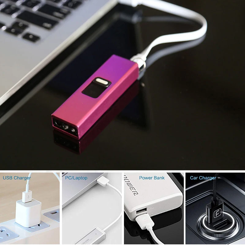 USB дуговая Зажигалка для свечи кухня камин сигареты многоцелевой мини электрические зажигалки с светодиодный свет
