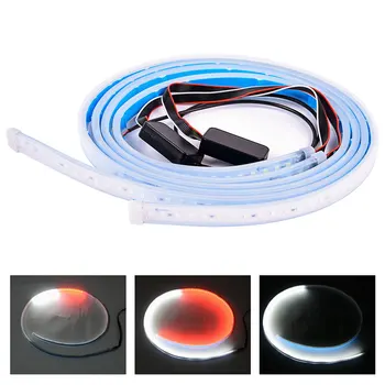 

2pcs Car Door Opening Warning LED Lights Welcome Decor Lamp Strips Anti Rear-end Collision Safety Universal auto accessories