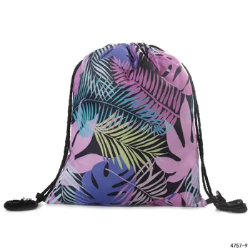 

Girl Printing Drawstring Backpack Drawstring Rucksack Child Small School Bag New Fashion Travel Drawstring Bag Mochila Mini