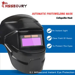 Casque de soudage à lumière Variable solaire, auto assombrissant, masque de soudage à l'arc, meulage, protection des yeux coupés, lunettes à gradation 