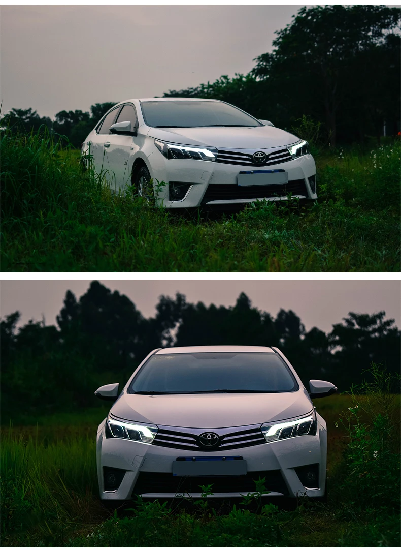 Стиль Автомобильная головная лампа для Toyota венчик Альтис фара в сборе DRL Биксеноновые линзы ксенон ближнего света