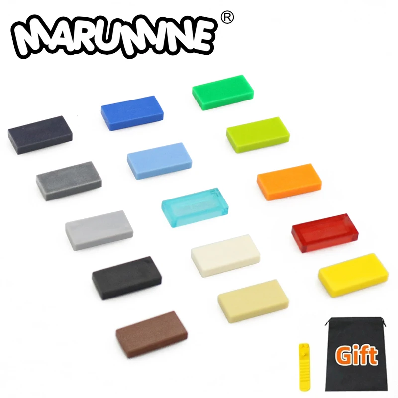 MARUMINE 600 шт. плитка (1 шт.) 2 строительные блоки оптом кирпич 3069 кубики MOC DIY обучающих игрушек для детей масса в