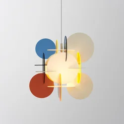 Candelabro de Color para habitación de niños, luces nórdicas para decoración de balcón, porche, jardín de infantes y dormitorio