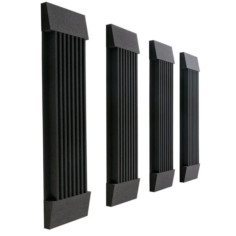 

High Density 4 Pcs/Pack Coffee Studio Foam Sound Absorbing Foam Combination Acoustic Foam Panels For Piano / Drum Room