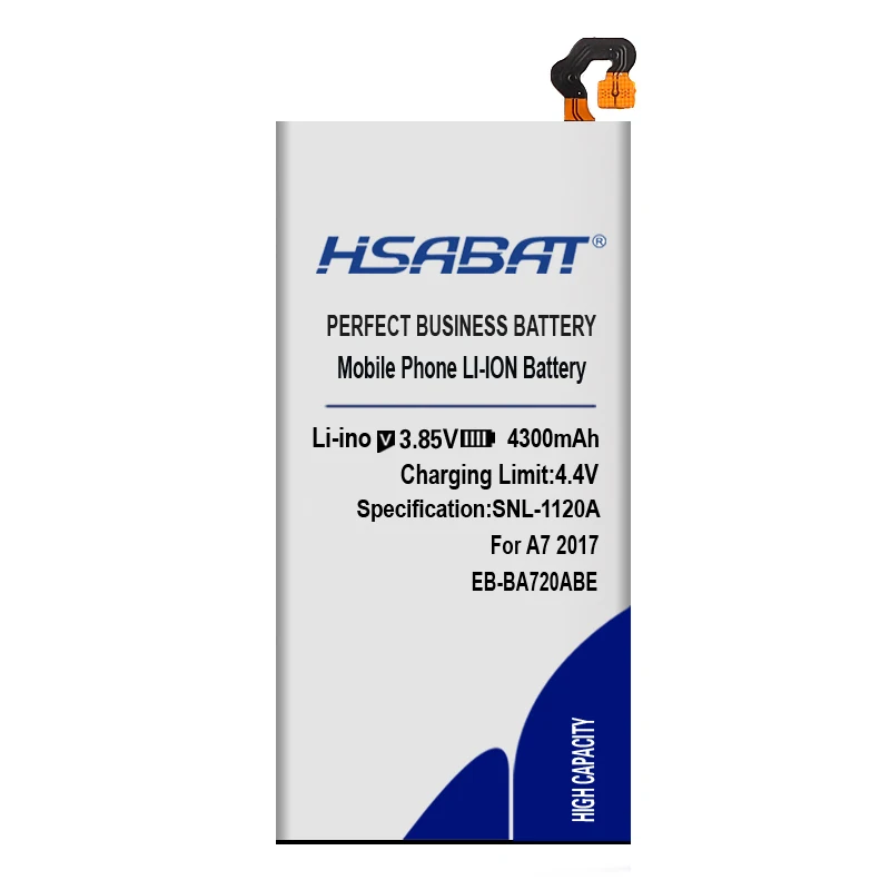HSABAT 4300 ма-ч для samsung Galaxy A7 EB-BA720ABE/SM-A720 A720F A720S Galaxy J7 Pro SM-J730F/J7 Батарея