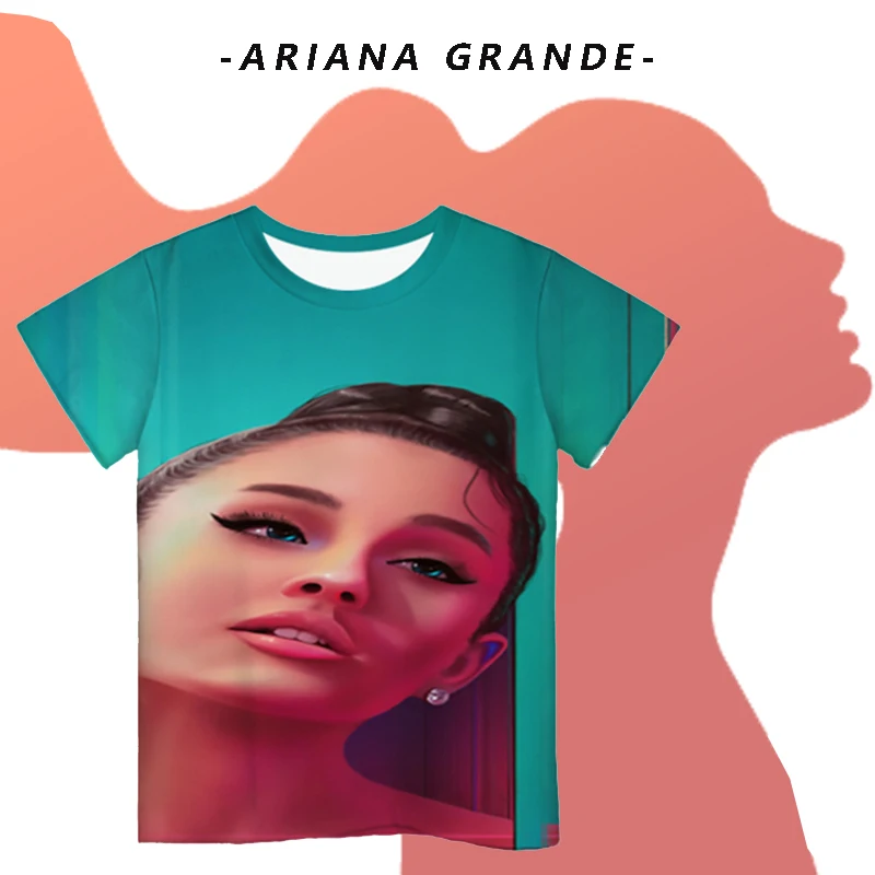 

3D Print Boy Girl T Shirt Ari Tops Cute Tees 2020 Kids Fashion Costumes Boys Girl Ariana Grande Short Sleeve Cat Shirts Hipster