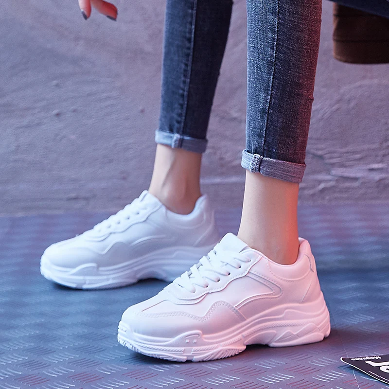 

Women Shoes New Chunky Sneakers For Women Vulcanize Shoes Casual Fashion Shoes Platform Sneakers Basket Femme Krasovki K6-01