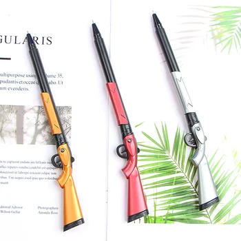 

1Pcs Creative Gun Shape 0.38mm Gel Pen School Office Student Writing Signature Pen Gift Stationery