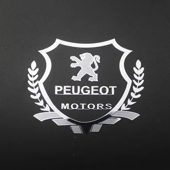 

2Pcs Excellent 3D metal car sticker Emblem Badge case For Peugeot 107 108 206 207 308 307 508 2008 3008 Car Styling