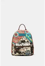 

Desigual's new summer fashion spliced casual backpacks with floral prints for women
