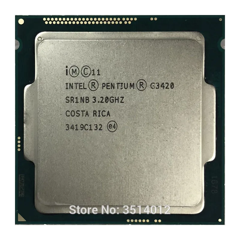 Intel Pentium G3420 3.2 GHz Dual-Core CPU Processor 3M 53W LGA 1150 |