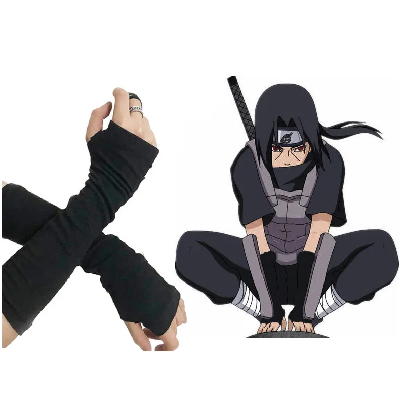 Черная перчатка для косплея _ Kakashi рукавица-манжета костюма мужчин и женщин |