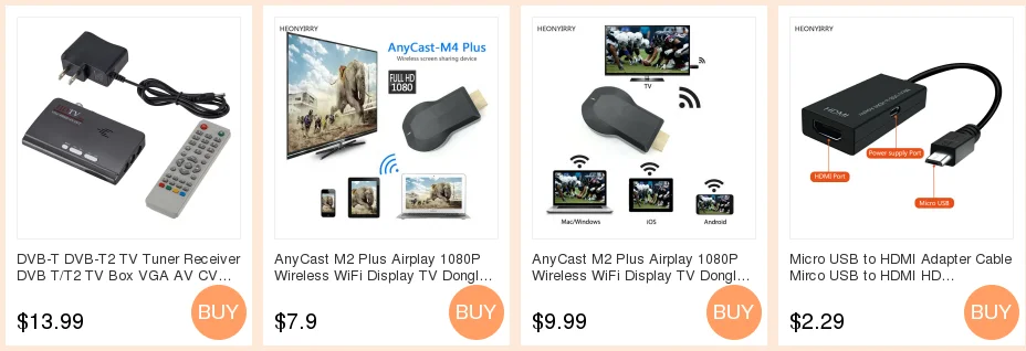 AnyCast M2 Plus Airplay 1080P беспроводной WiFi Дисплей приемник для ТВ-тюнера tv Stick Android Miracast для телефона ПК PK Chromecast