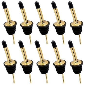 

Wine Pour Spouts Set Stainless Steel Bottle Liquor Pourers Dust Caps Covers for Red Wine Olive Oil Coffee Syrup Vinegar Bottles,