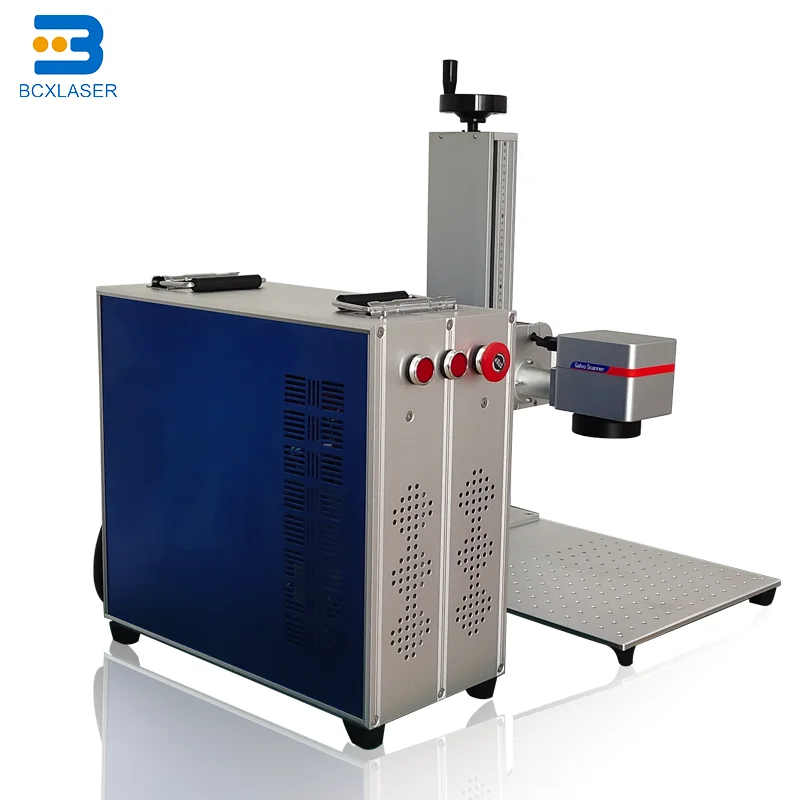 10W 20W 30W 50W 100W Split Fiber Laser Marking Machine for Jewelry, Nameplate, Pet tag with CE, FDA