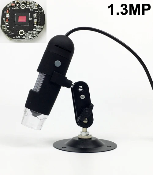 USB цифровой микроскоп поддержка мобильного телефона и ПК - Цвет: 1.3MP mini stand