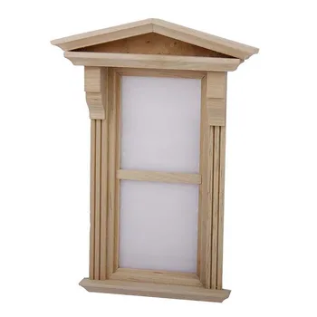 

Miniature Wooden Window DIY Accessory for 1/12 Dollhouse