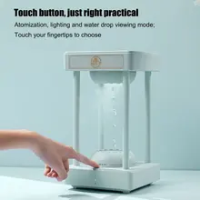 

Magic Rainbow Cloud Anti Gravity Floating Water Drops Time Hourglass Fountain Hydra Lamp Desktop Air Purifier