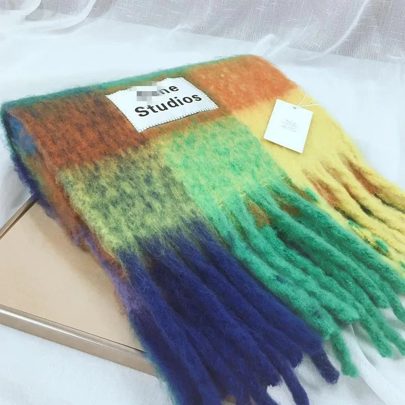 New 2021 AC studios men and women winter scarf Shawl Shawl warm shawl women cashmere blanket cashmere scarf neck scarf