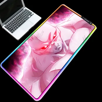 

Yuzuoan RGB Dragon Ball Series Pattern Mouse Pad High Quality LED Cool Marquee Anime Home Keyboard Pad Custom Desktop Decoration