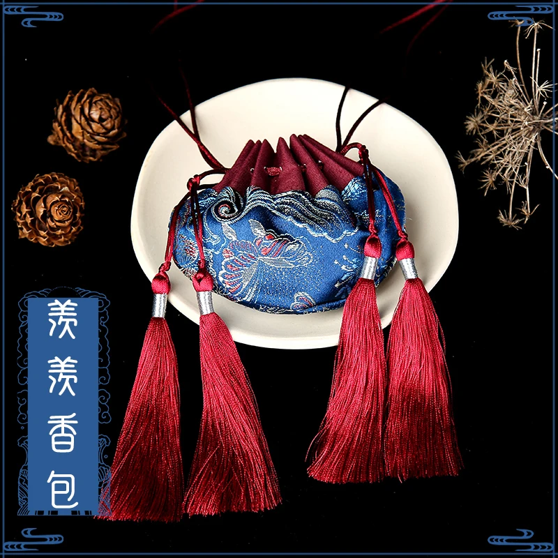 Аниме Grandmaster of Demonic Cultivation The Untamed Wuxian Cosplay Sachet Amulet Pouch Cloth Bag Tassel Pendant Accessories |