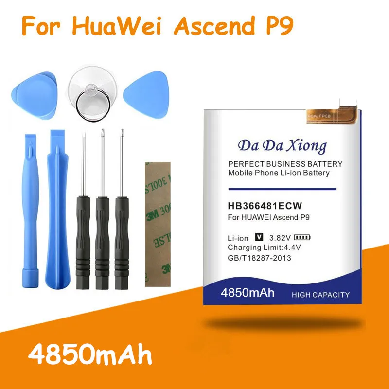Аккумулятор HB366481ECW 4850 мАч для Huawei P9 батарея AL10 G9 Lite Honor 8 5c с аккумулятором функцией