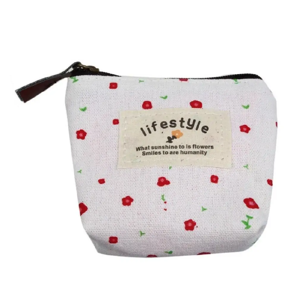 Coin Purse wallet lipstick bags New Small Canvas Purse Zip Wallet Lady Coin Case Bag Handbag Key Holder Card package Clutch bag