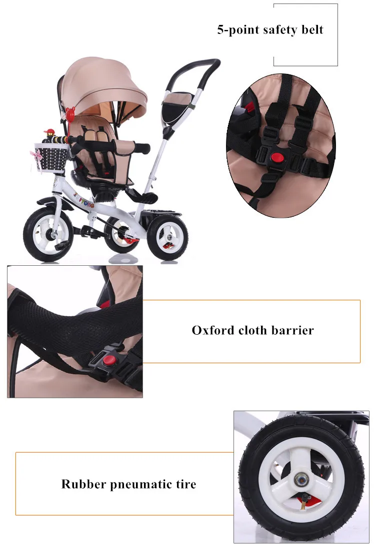 Excellent New Brand Child tricycle High quality swivel seat child tricycle bicycle 1-6 years baby buggy stroller BMX Baby Car Bike 13