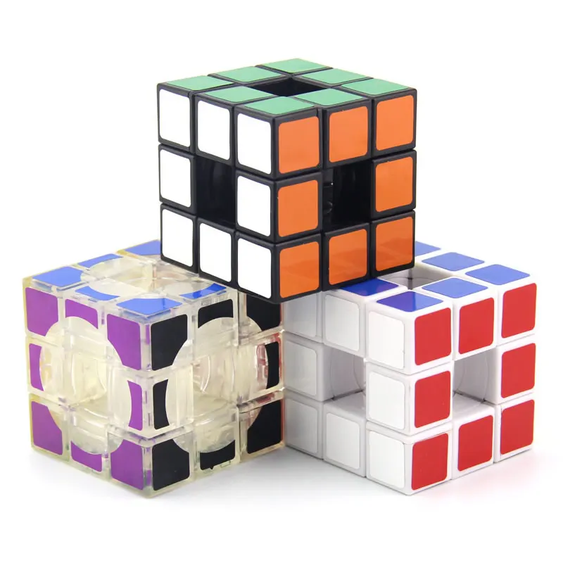 Оригинал высокое качество LanLan полый 3x3x3 волшебный куб 3x3 скоростная головоломка