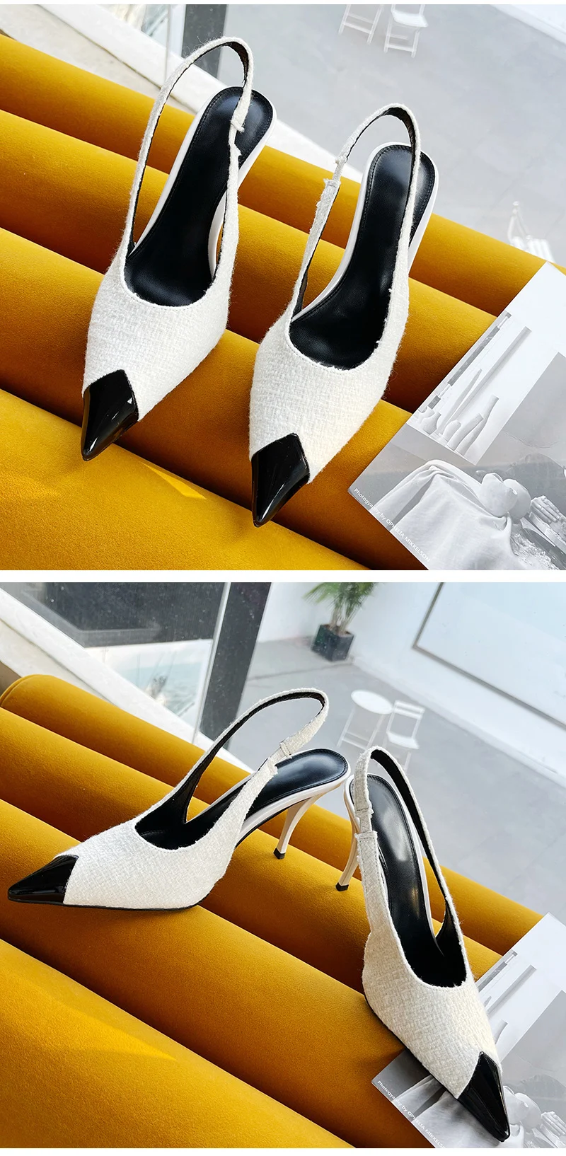Escarpins tricotés extensibles pour femmes,chaussures à talons hauts Escarpins tricotés extensibles pour femmes,chaussures à talons hauts