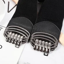 

Simplicity Women Elastic Belts Designer Luxury Brand Wide Waist Strap Dress Coat Sweater Ladies Decorative Clothing Accessories