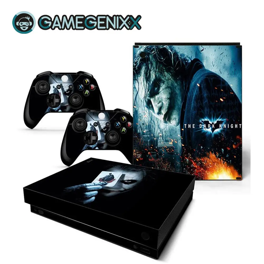 GAMEGENIXX наклейка на кожу Съемная крышка ПВХ винил для Xbox One X консоли и 2 контроллера-Джокер