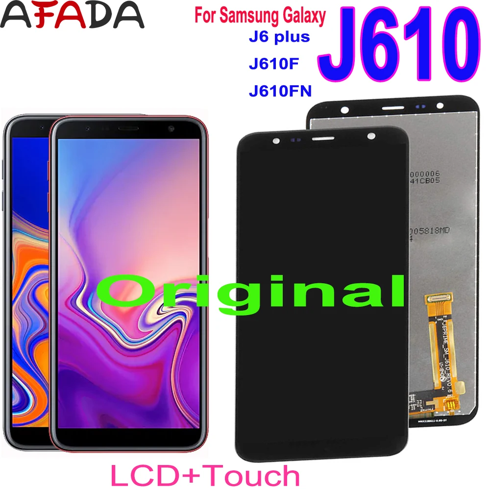Оригинальный ЖК-дисплей 6 0 дюйма для Samsung Galaxy J6 + J610 J610F J610FN с сенсорным экраном