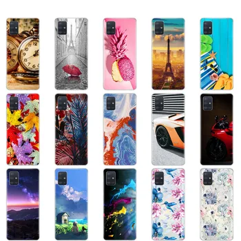 

phone case For Samsung Galaxy A51 Case coque soft Silicon Cover For Samsung A51 A515 6.5inch bumper copas Transparent TPU shell