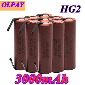 

6PCS 18650 Battery capacity 18650 3000mAh rechargeable battery HG2 3000mah power discharge large current + DIY nicke