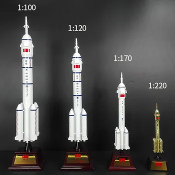 

1:220 1:170 1:100 Long March 2 Small Rocket Model Alloy Space Rocket Ornaments Long March 5 7 Large Memorial Model Changzheng
