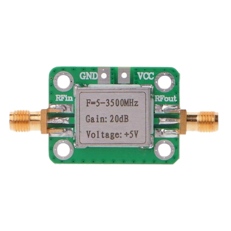 

5-3500MHz RF Amplifier Power Broadband Signal Amp High Gain 20DB with Shielding