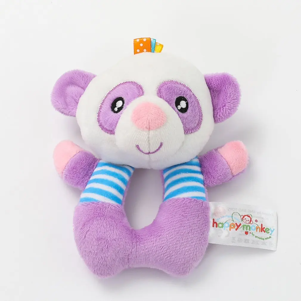 Baby Rattle Plush Toy Marine Animal car pendant Crib Bed Hanging Animal Teether Interaction Colorful Fun Early Educational Dolls