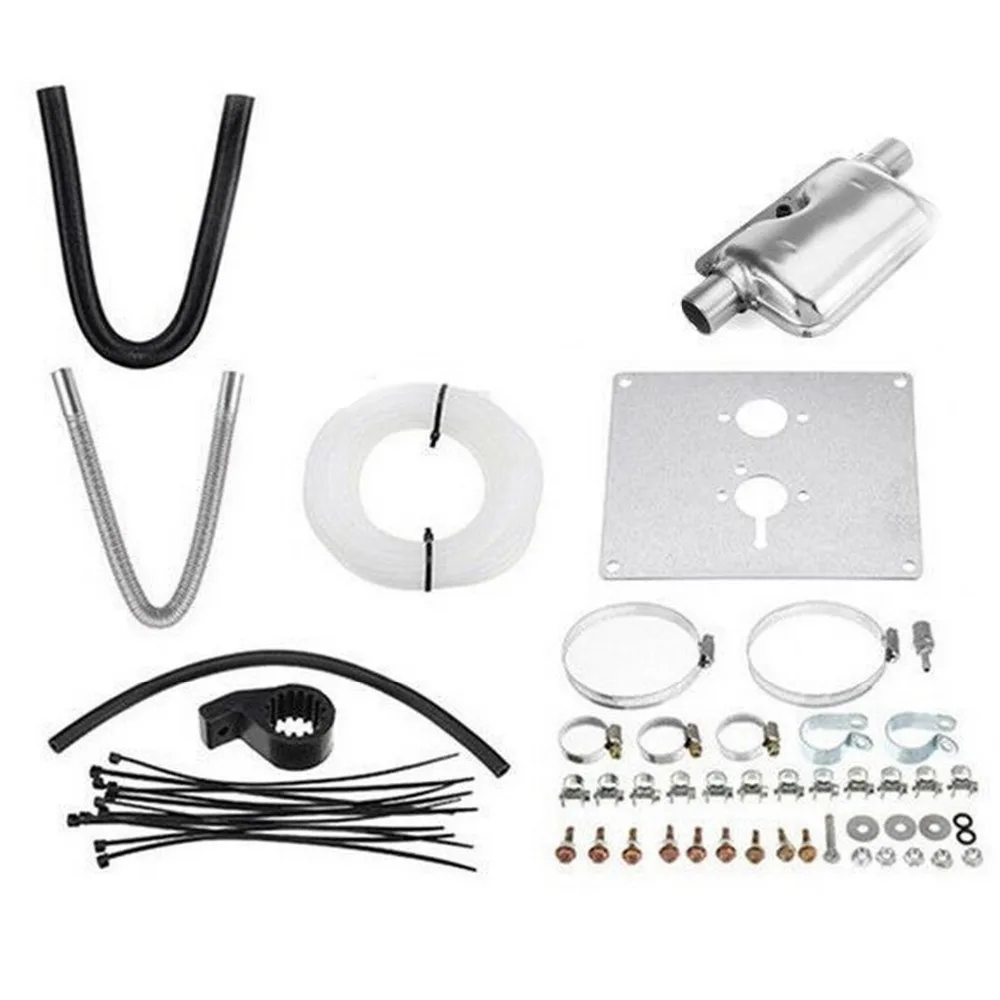 

Single hole heater rotary switch with muffler