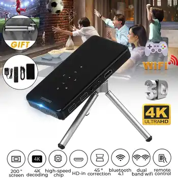 

4K mini projector bluetooth 4.1 ,Smart Wifi Pocket Portable Beamer, LED DLP Mobile Projector For Smartphone 3D Cinema