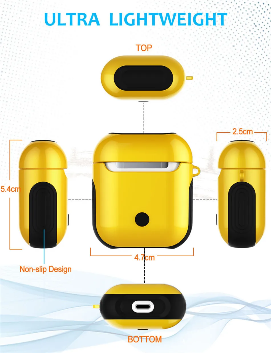 KJOEW для Apple Airpods1 2 наушники силиконовый чехол с ярким лицом провод для Apple AirPods1 2 Bluetooth беспроводные наушники аксессуары